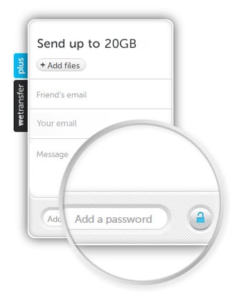 WeTransfer Screenshot