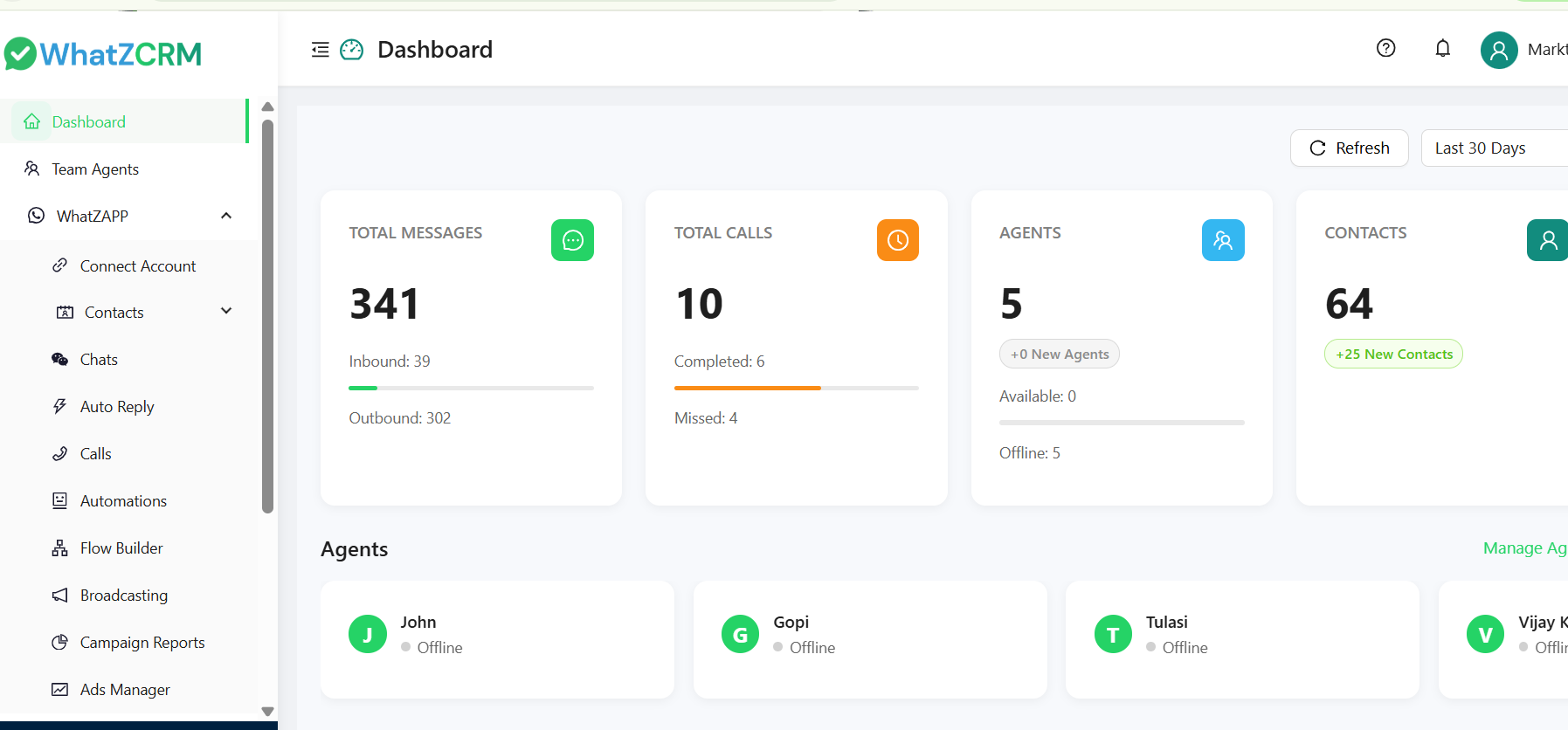 WhatZCRM Screenshot