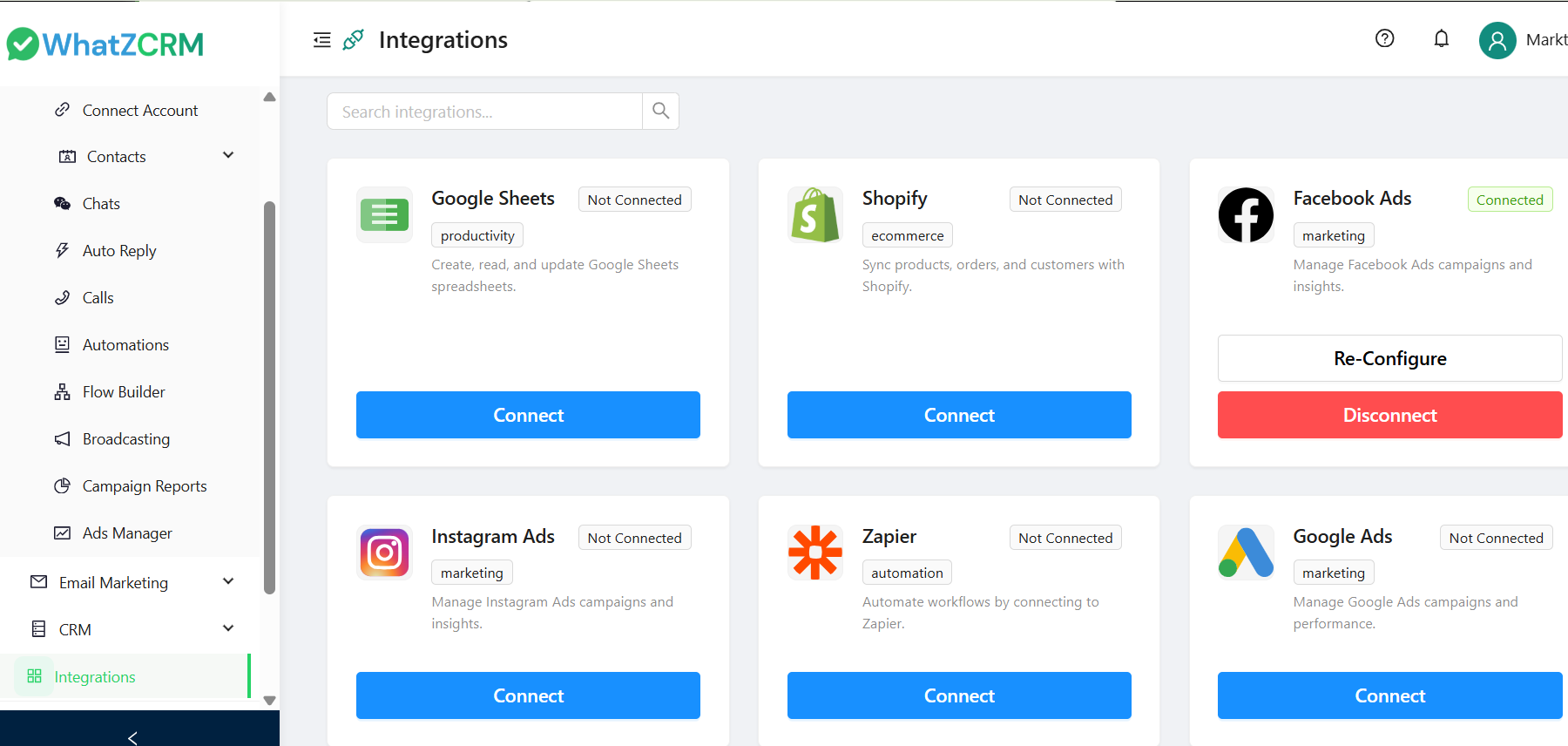 WhatZCRM Screenshot
