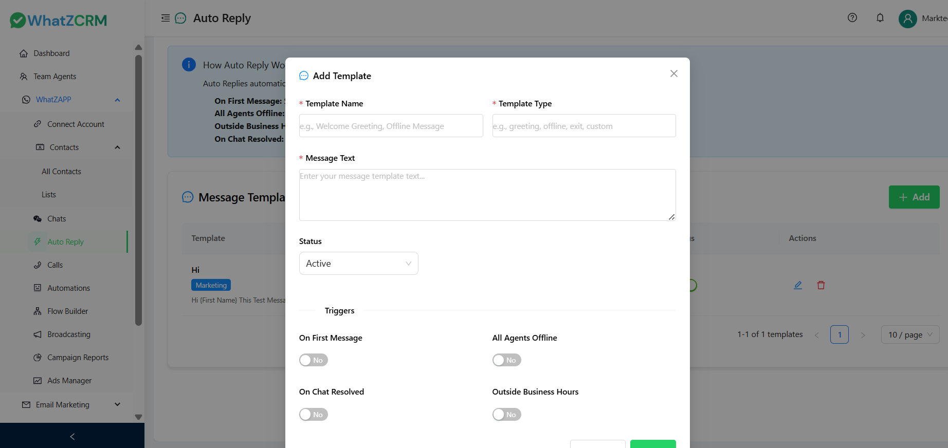 WhatZCRM Screenshot