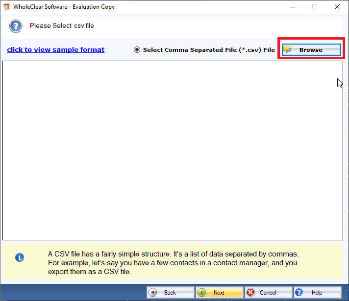 WholeClear CSV to VCF Converter screenshot & Video