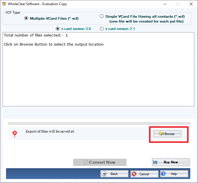 WholeClear Excel to VCF Converter screenshot & Video