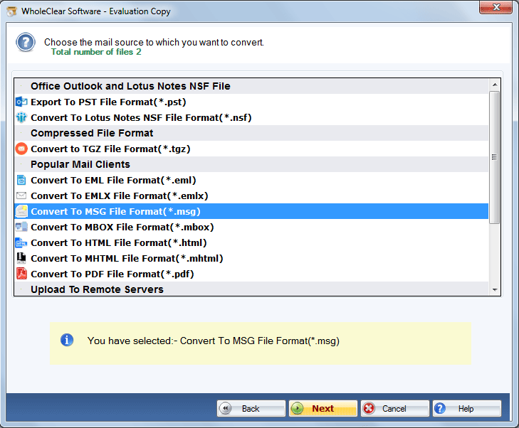WholeClear OST to MSG Converter screenshot & Video