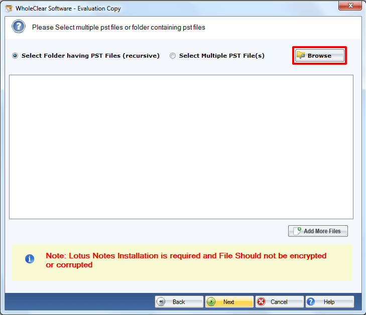 WholeClear PST to MBOX Converter Screenshot