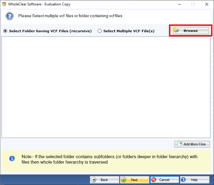 WholeClear VCF to CSV Converter screenshot & Video