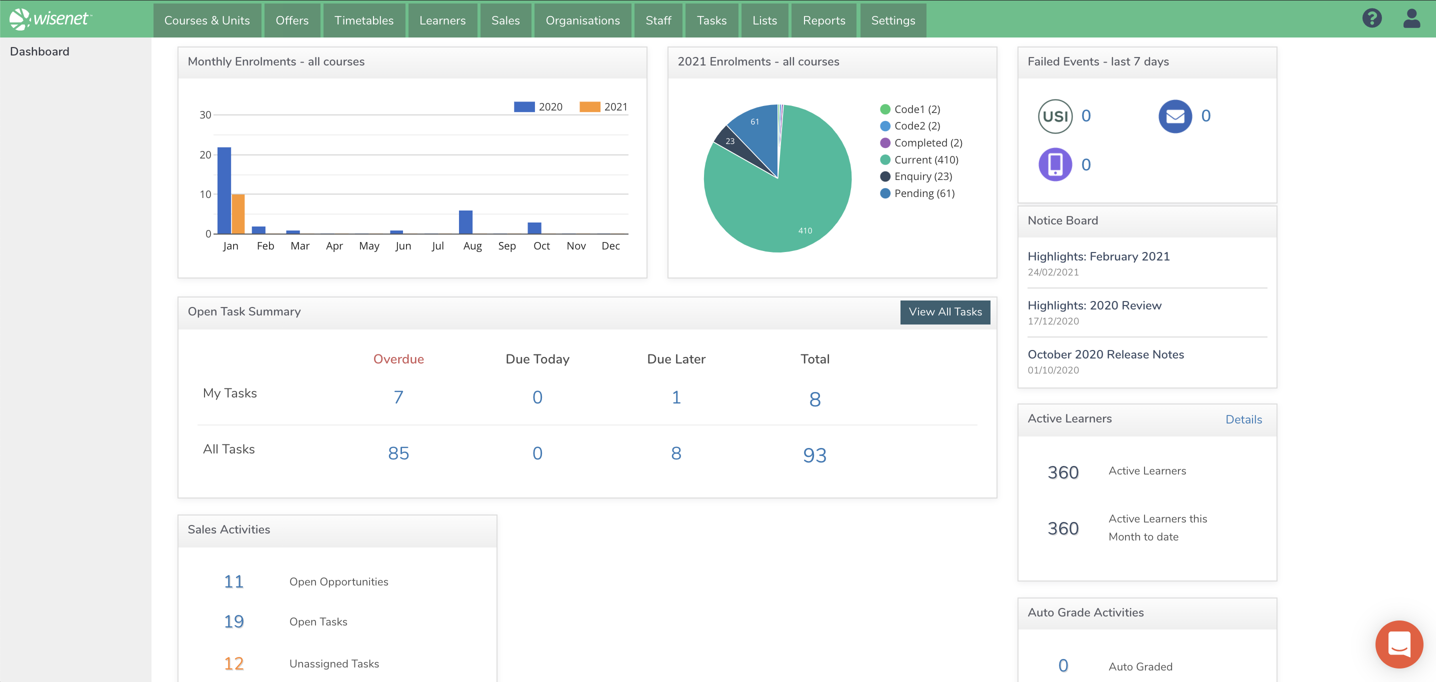 Wisenet screenshot & Video