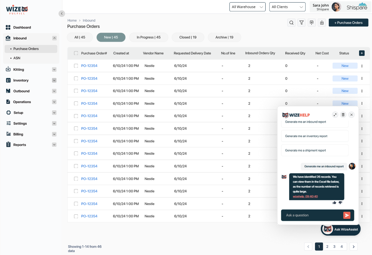 Wizefulfill Screenshot