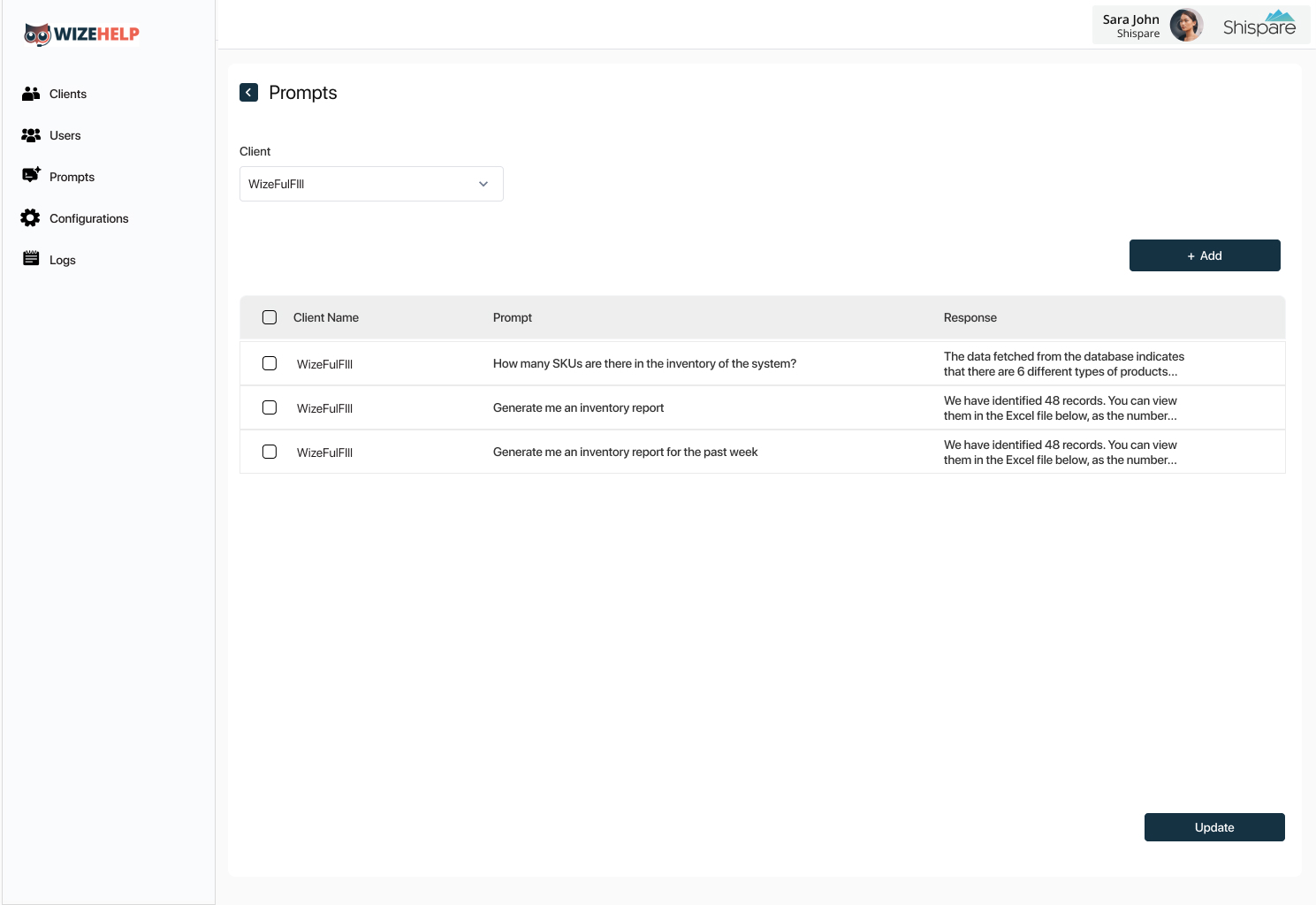 Wizefulfill Screenshot