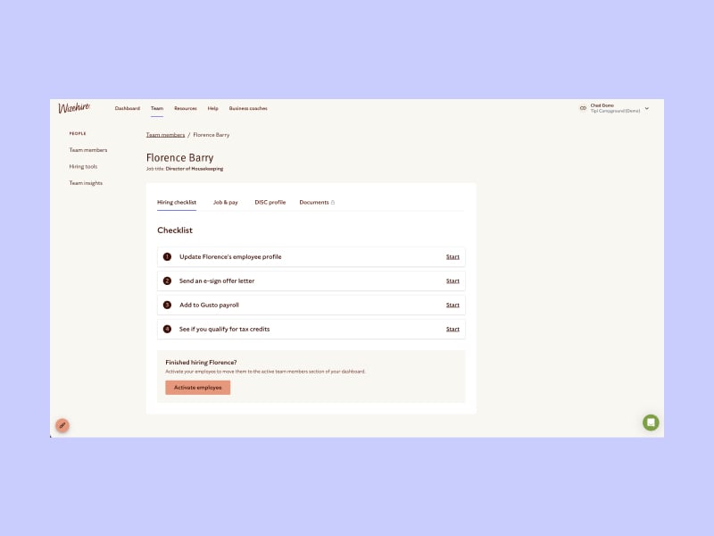 Wizehire screenshot & Video