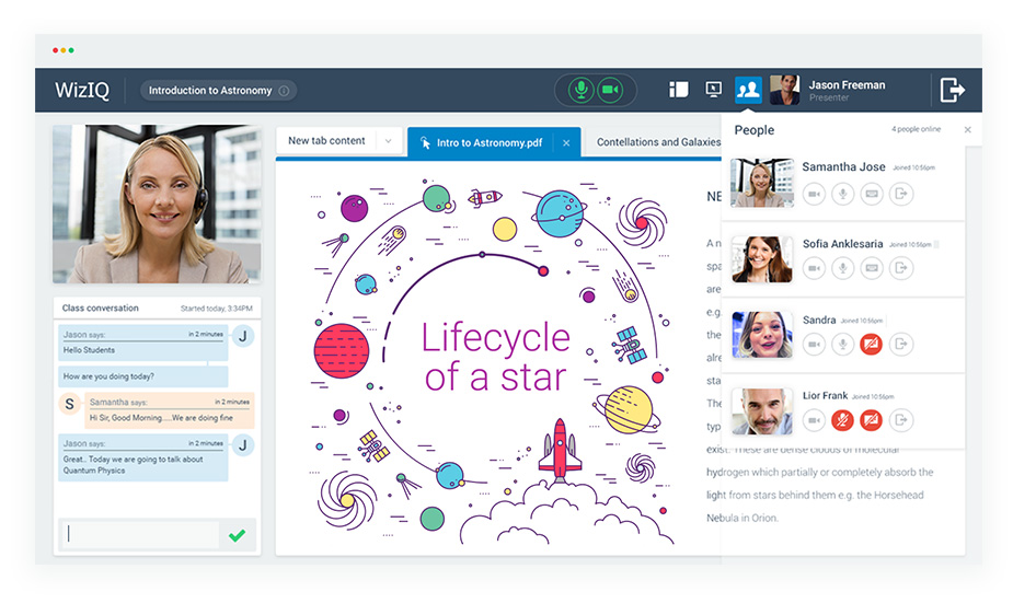 WizIQ Screenshot