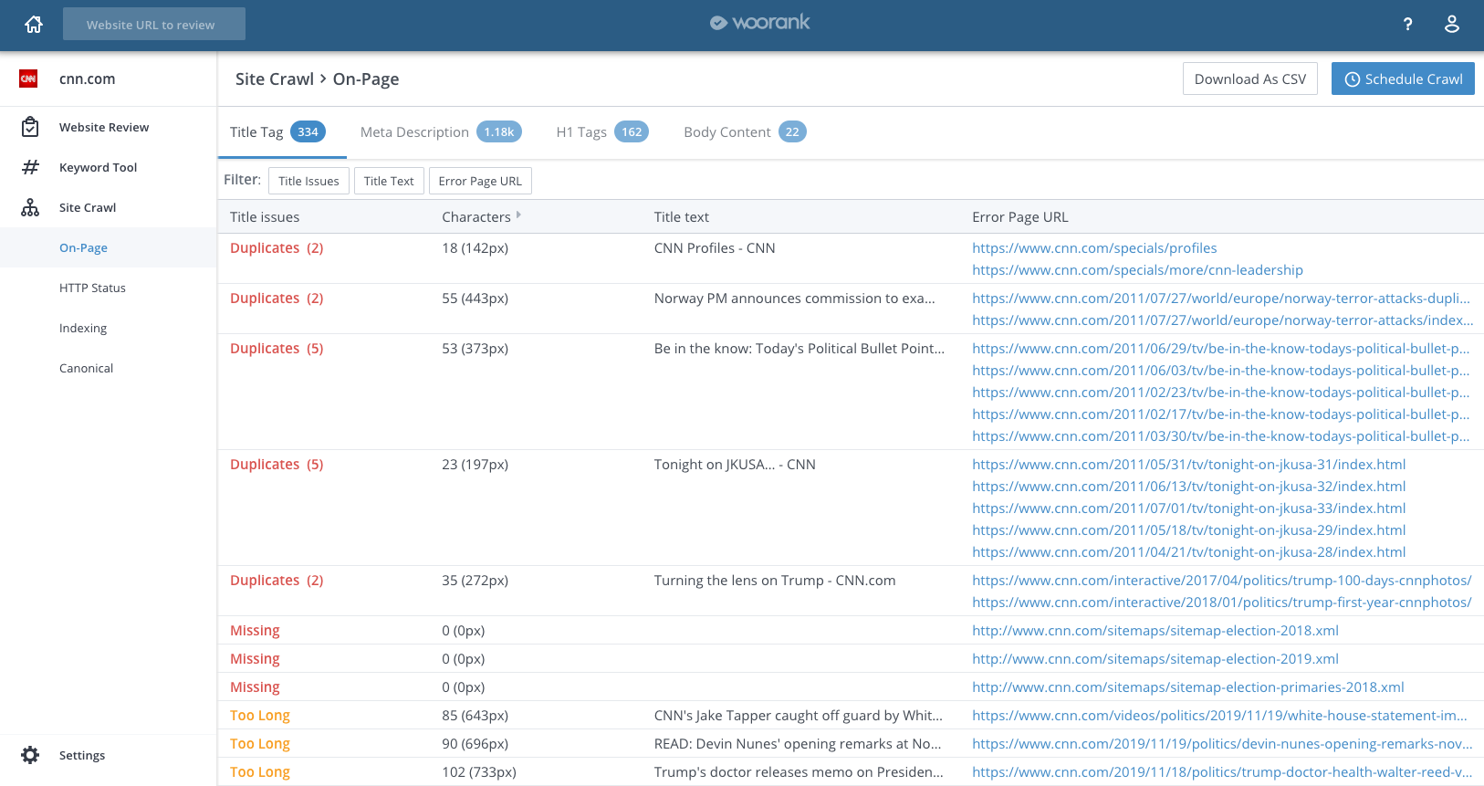 WooRank Screenshot