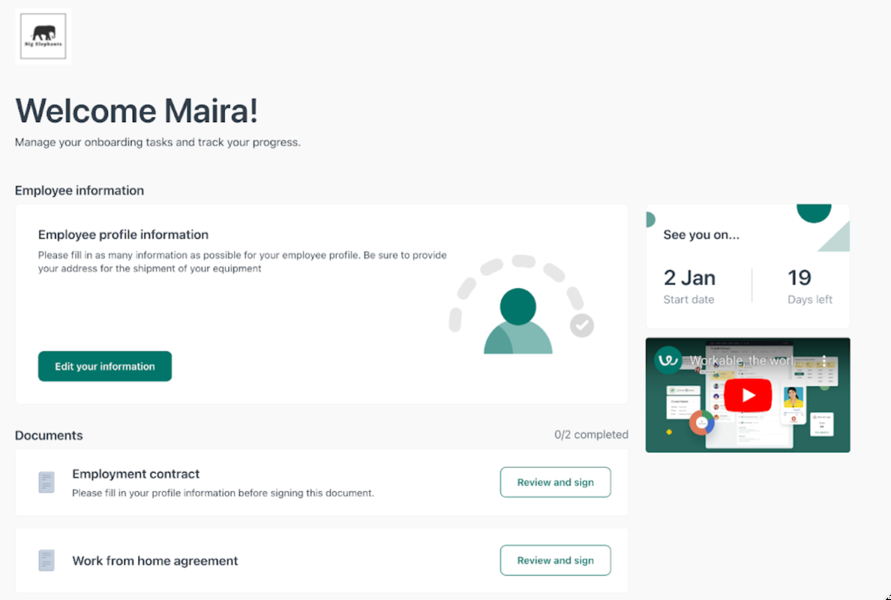 Workable screenshot & Video