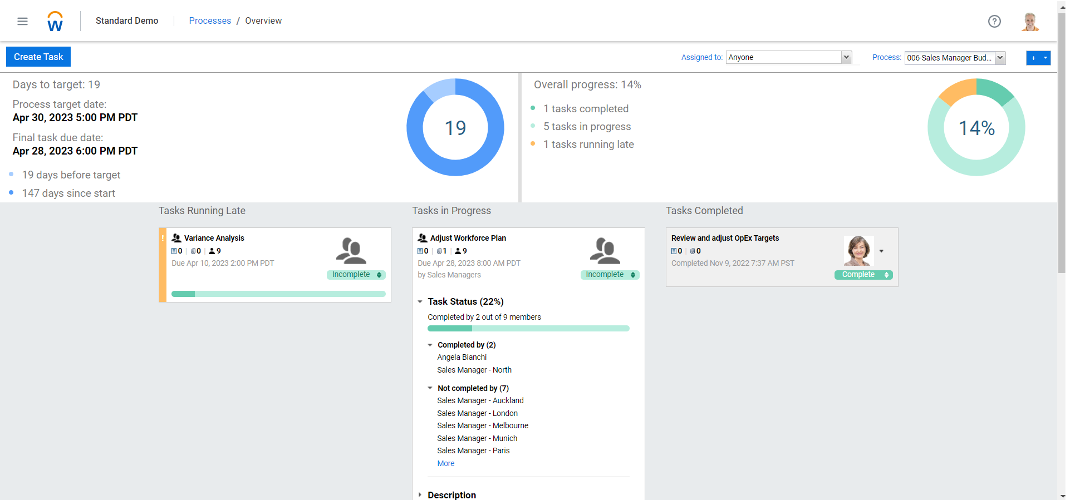 Workday Adaptive Planning Screenshot