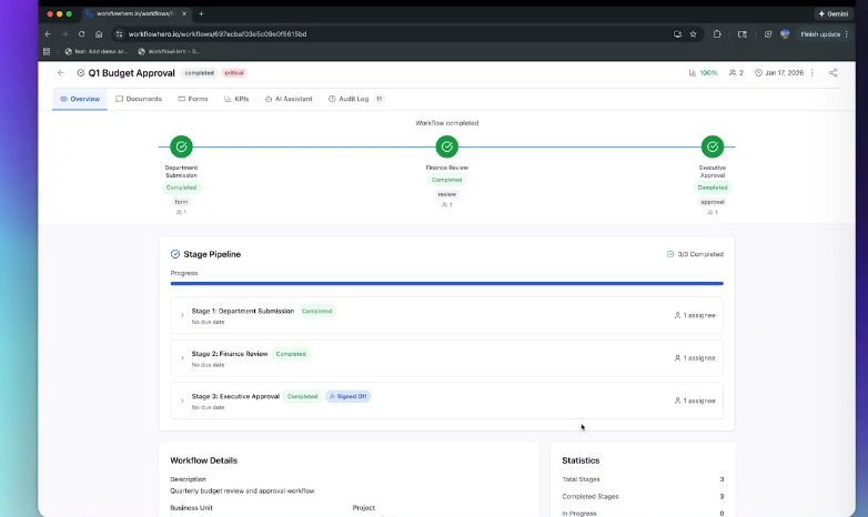 WorkflowHero Screenshot