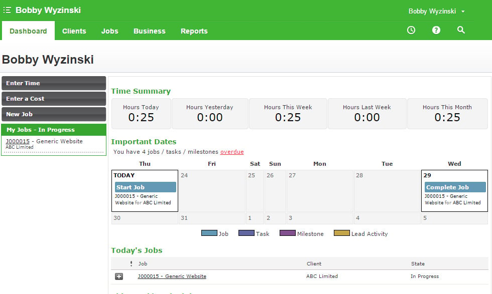 WorkflowMax Screenshot
