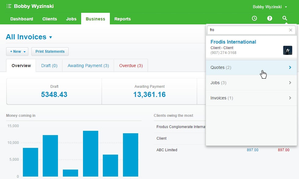 WorkflowMax Screenshot