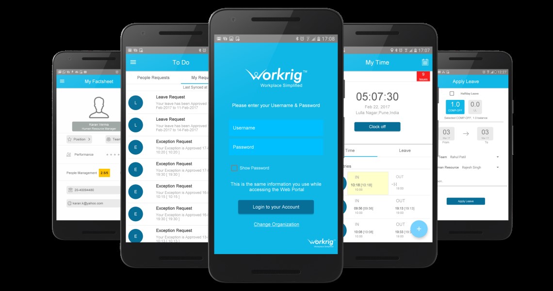 Workrig Time Management Software screenshot & Video