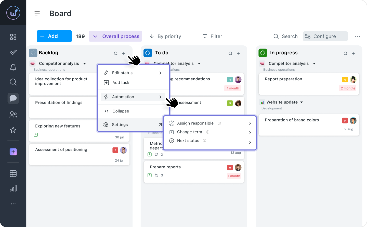 Worksection Screenshot