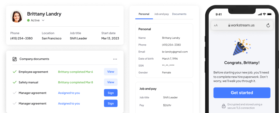 Workstream screenshot & Video