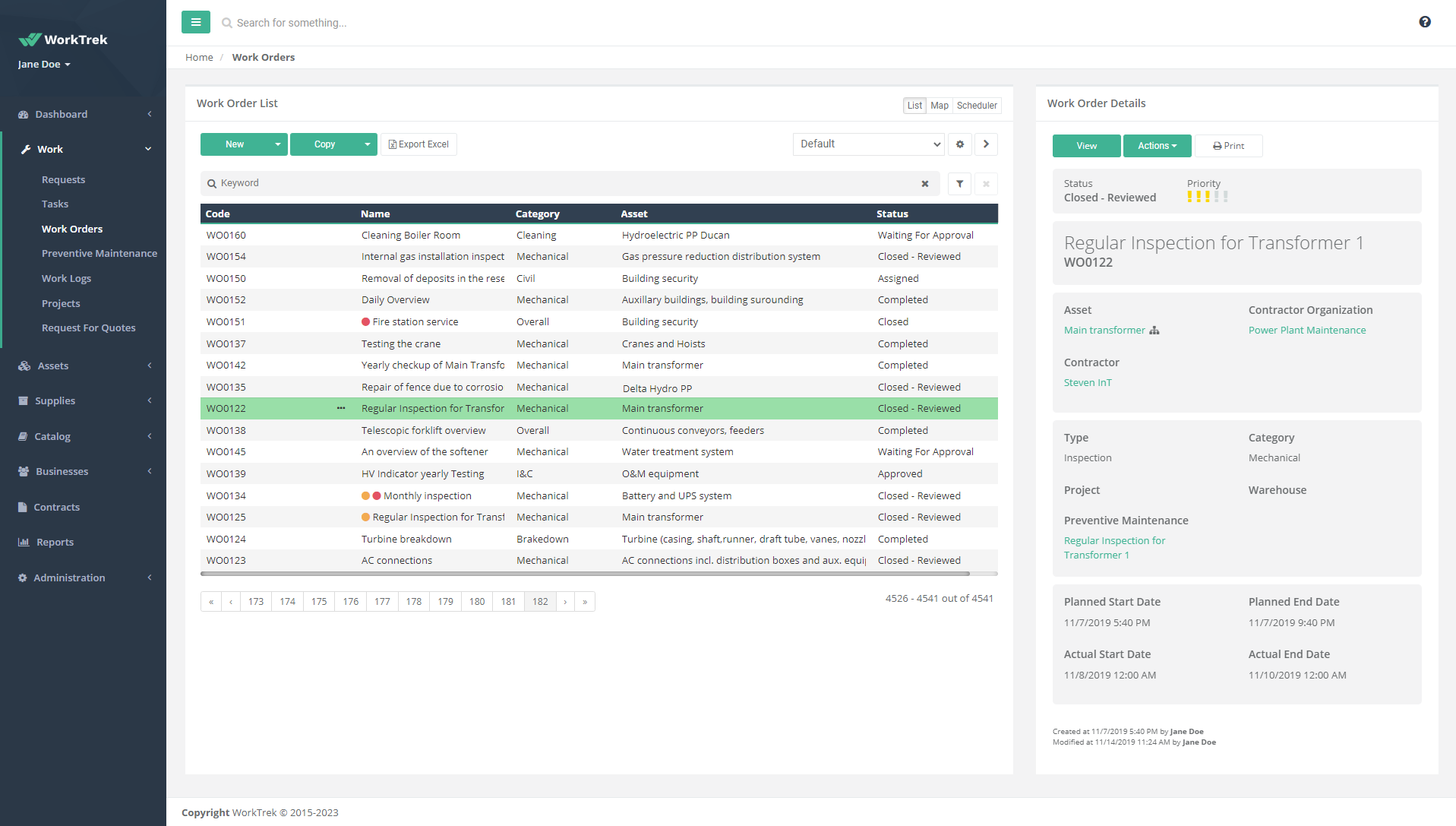 WorkTrek Screenshot