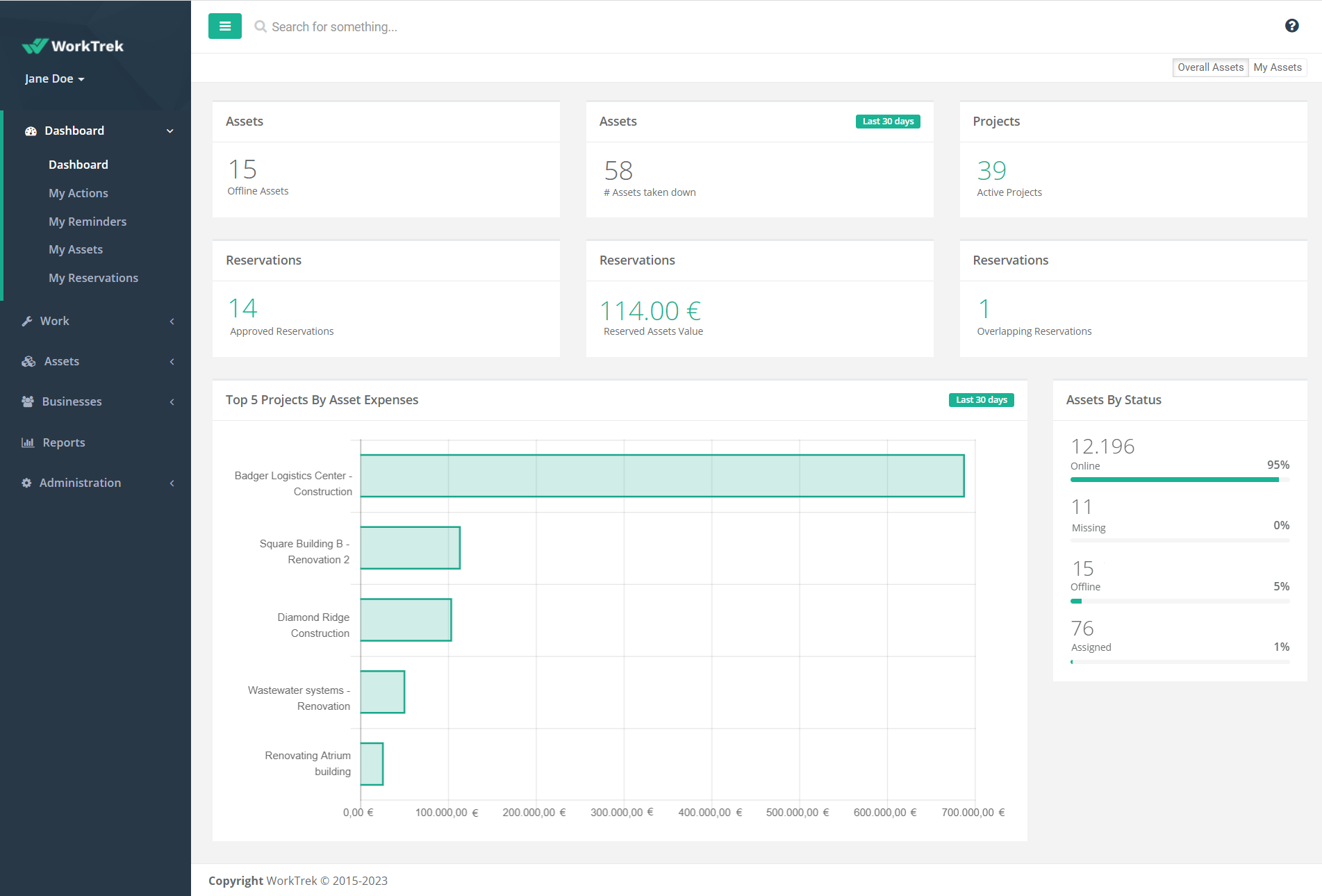 WorkTrek Screenshot