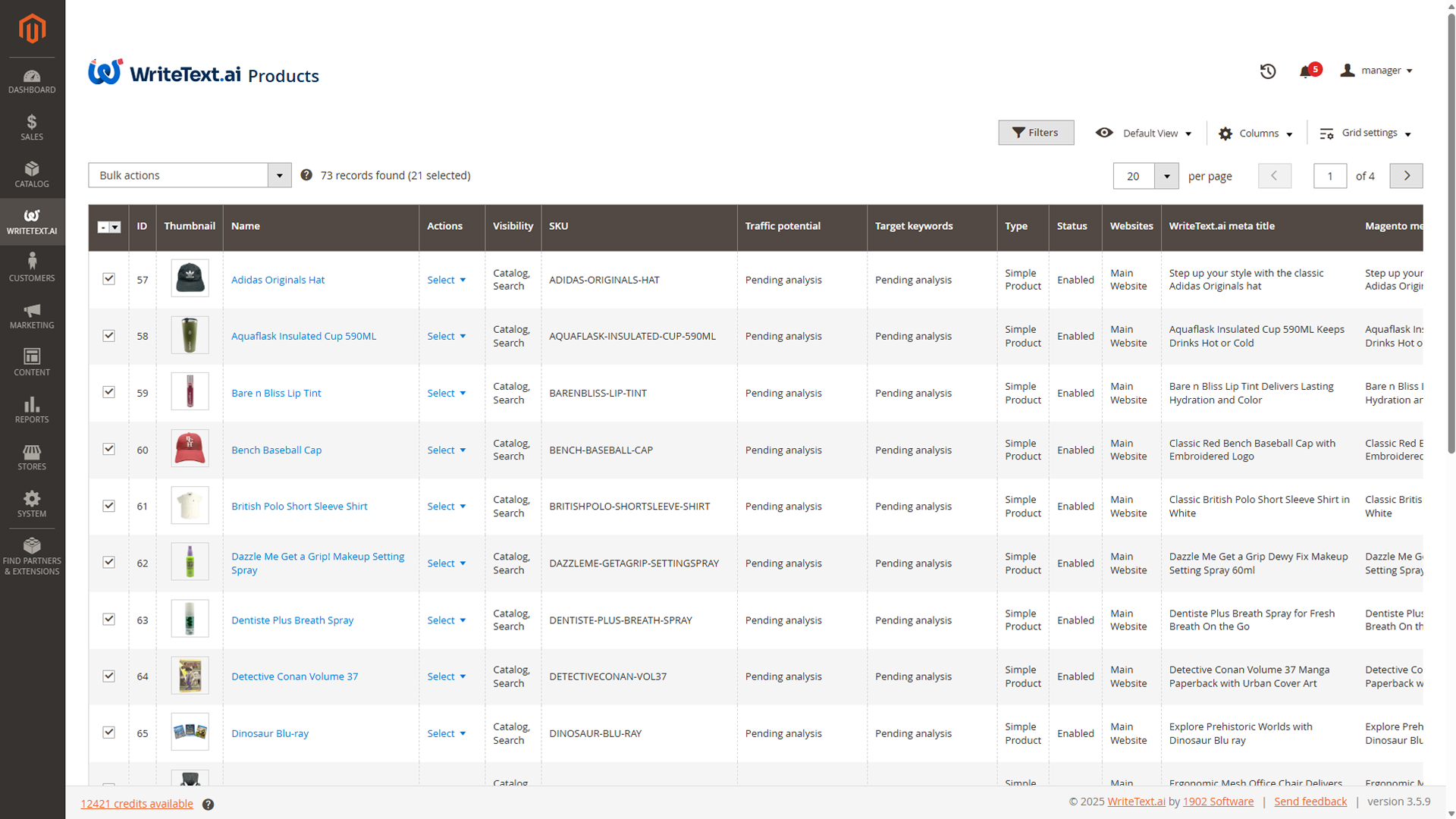 WriteText.ai for Magento Screenshot