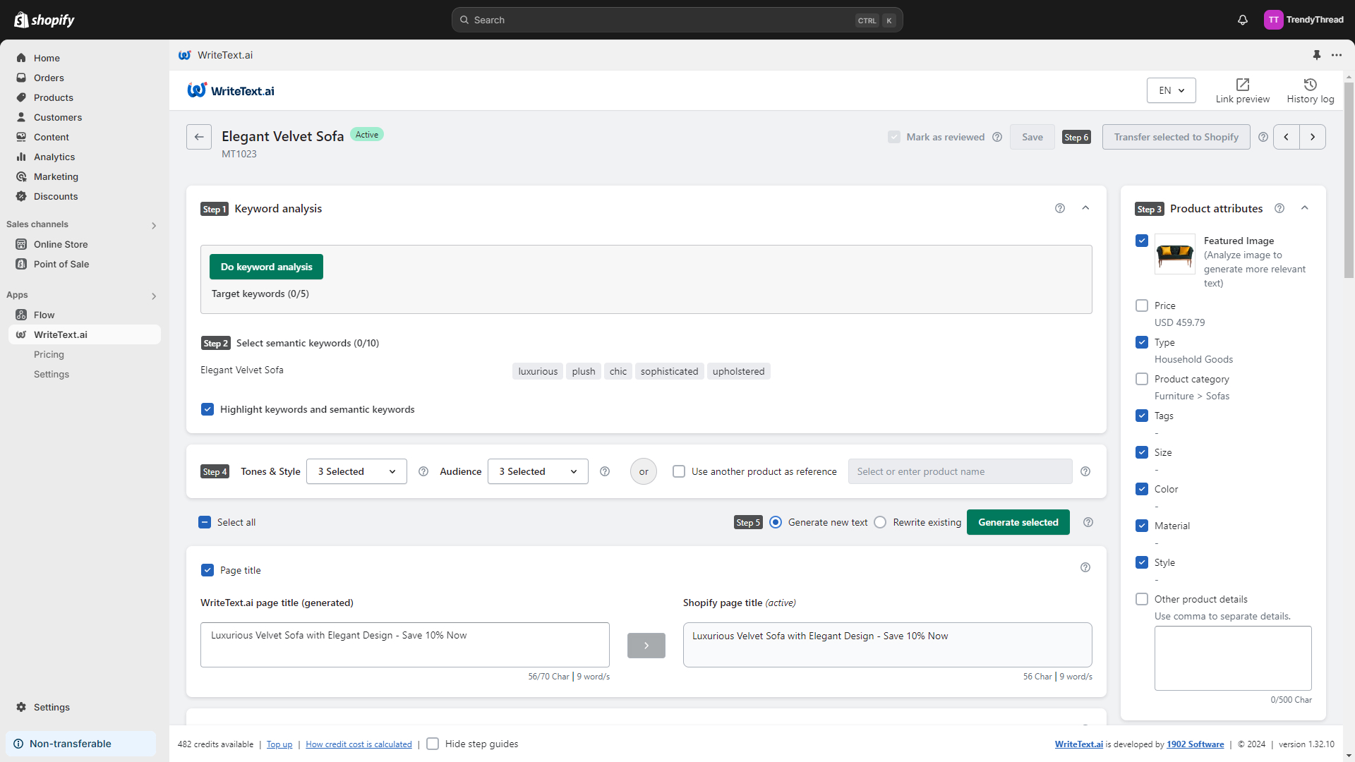 WriteText.ai for Shopify screenshot & Video