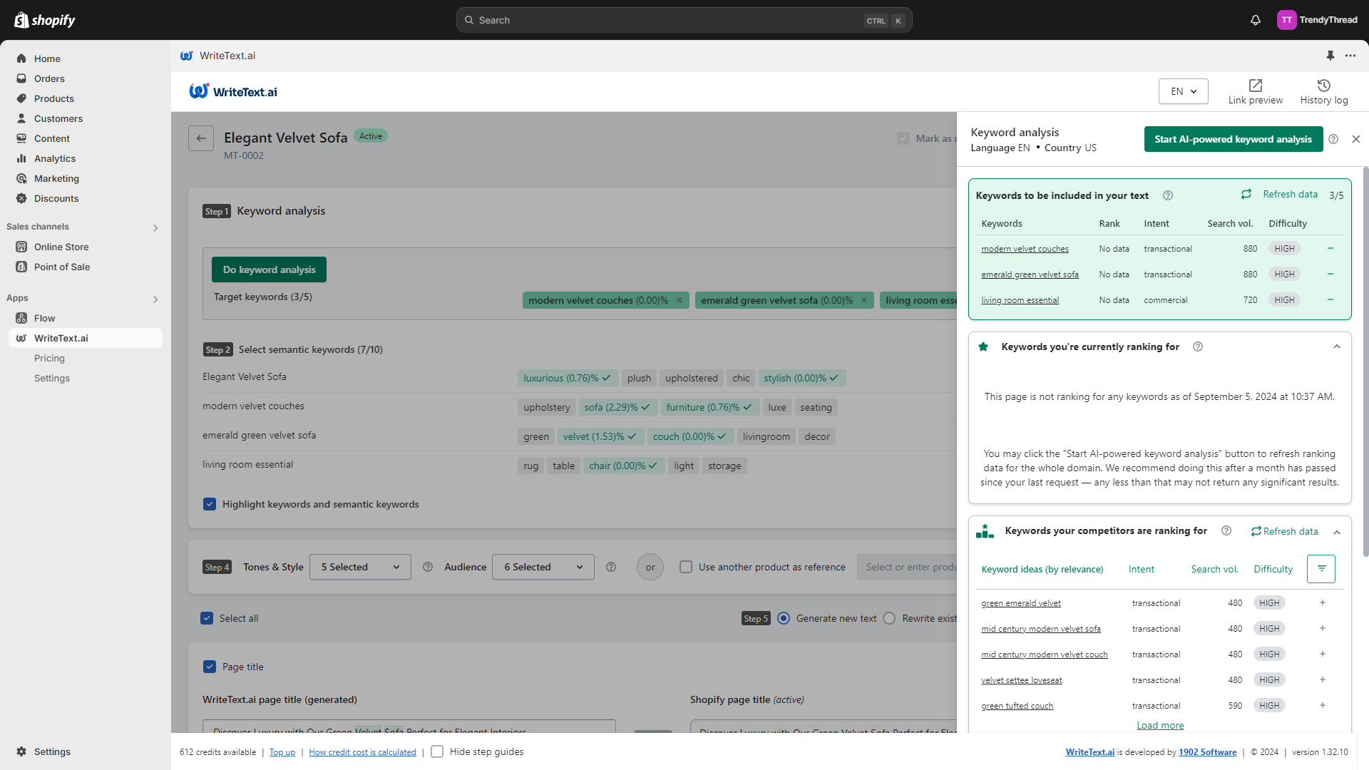 WriteText.ai for Shopify screenshot & Video