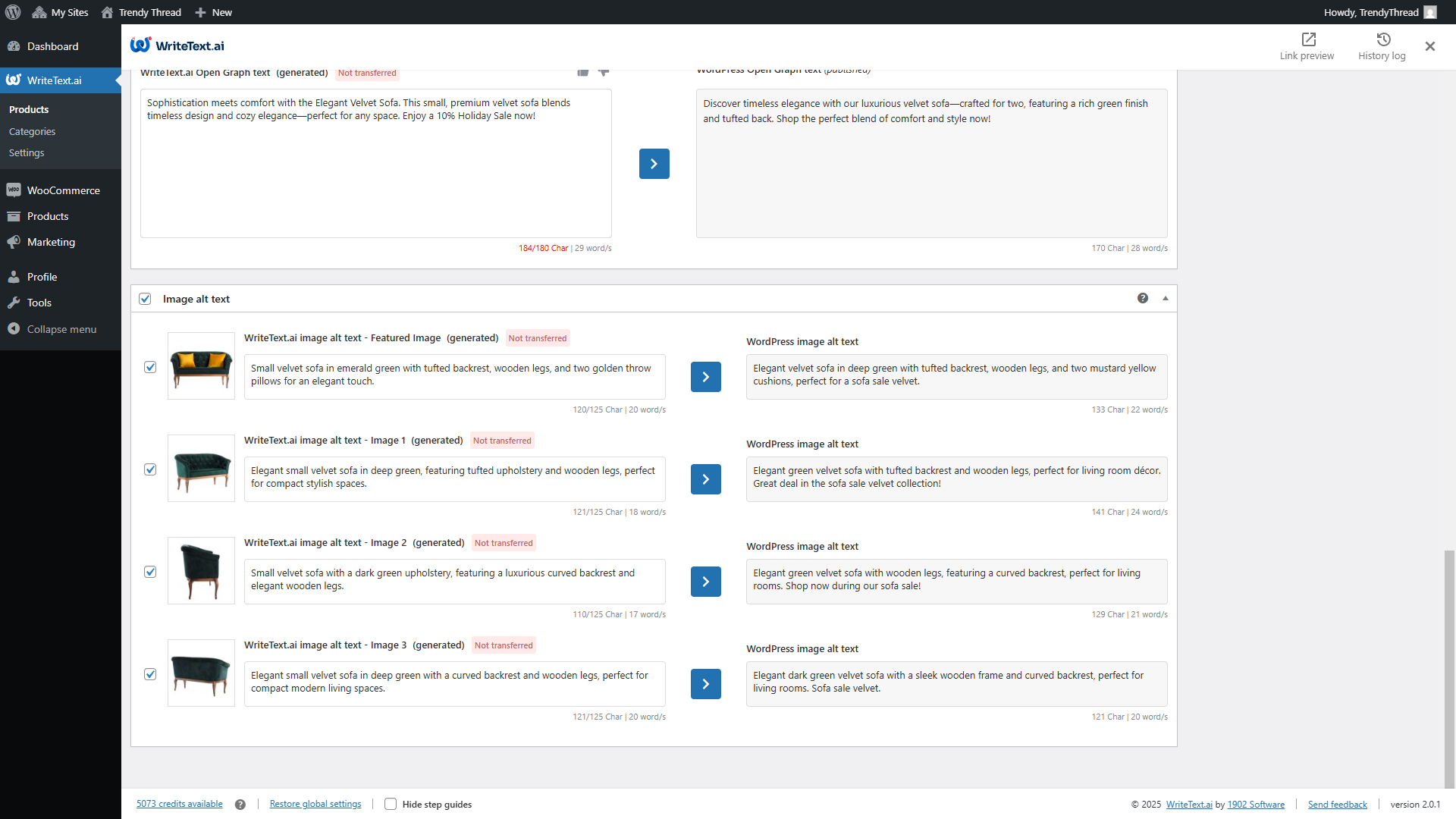 WriteText.ai for WooCommerce screenshot & Video