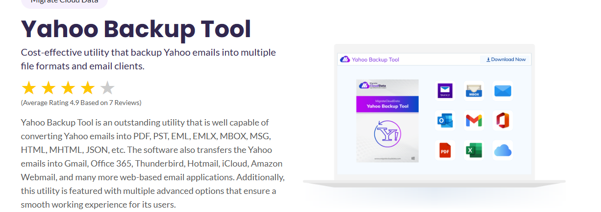 Yahoo Backup Tool screenshot & Video