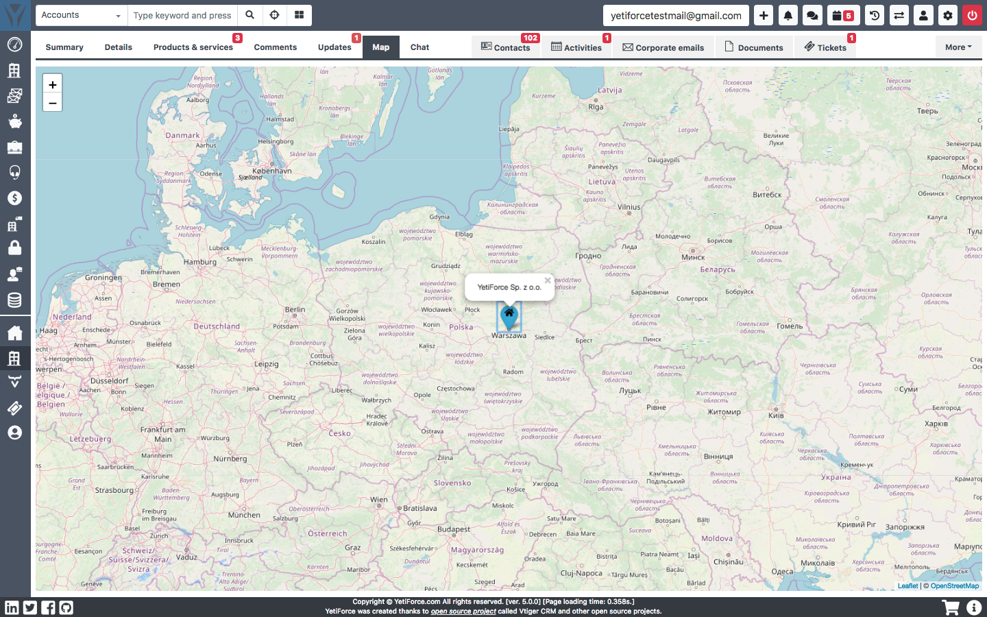 Yetiforce CRM screenshot & Video