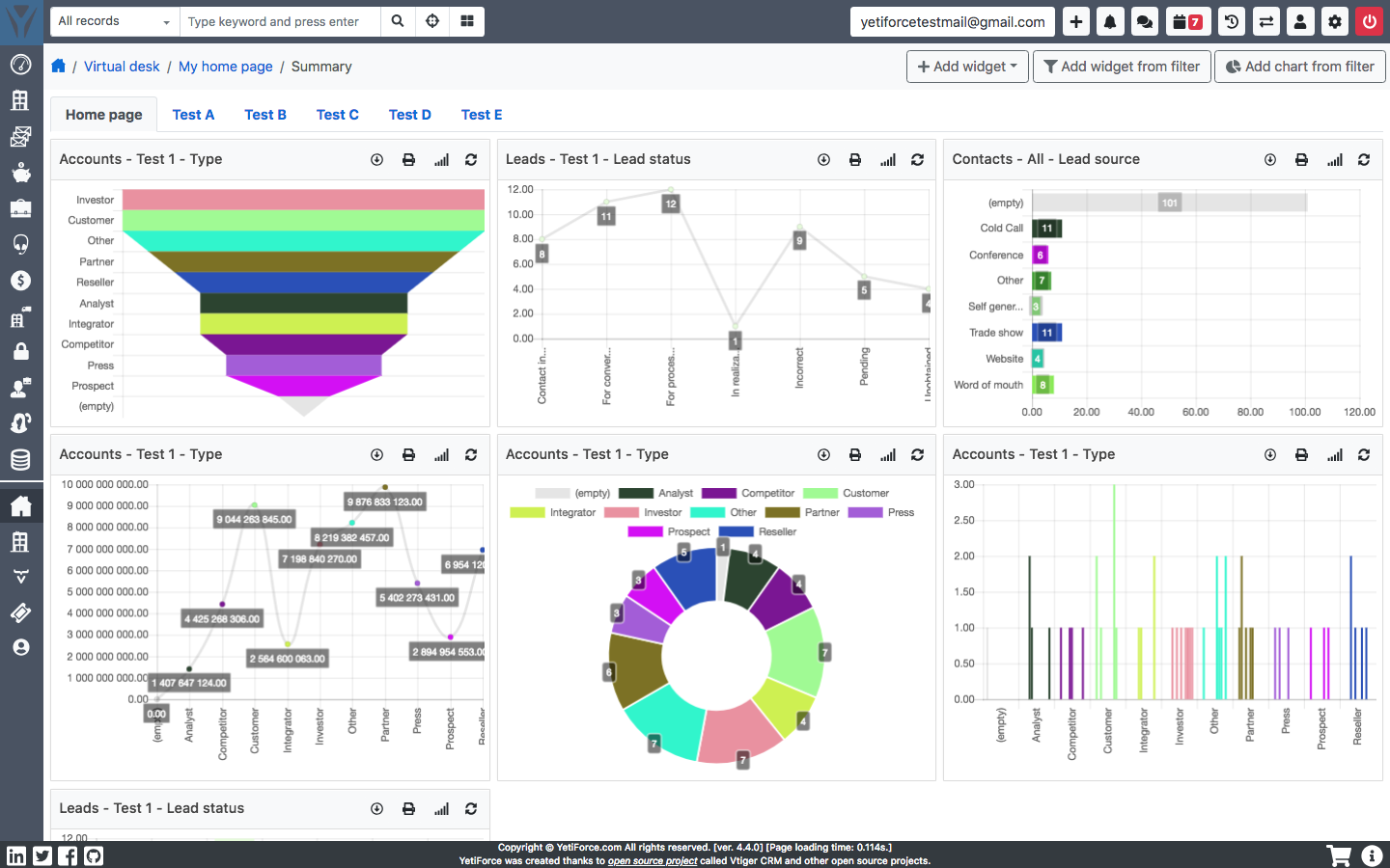 Yetiforce CRM screenshot & Video