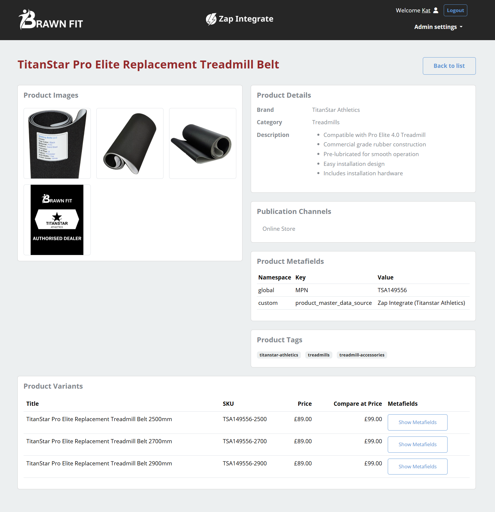 Zap Integrate Screenshot