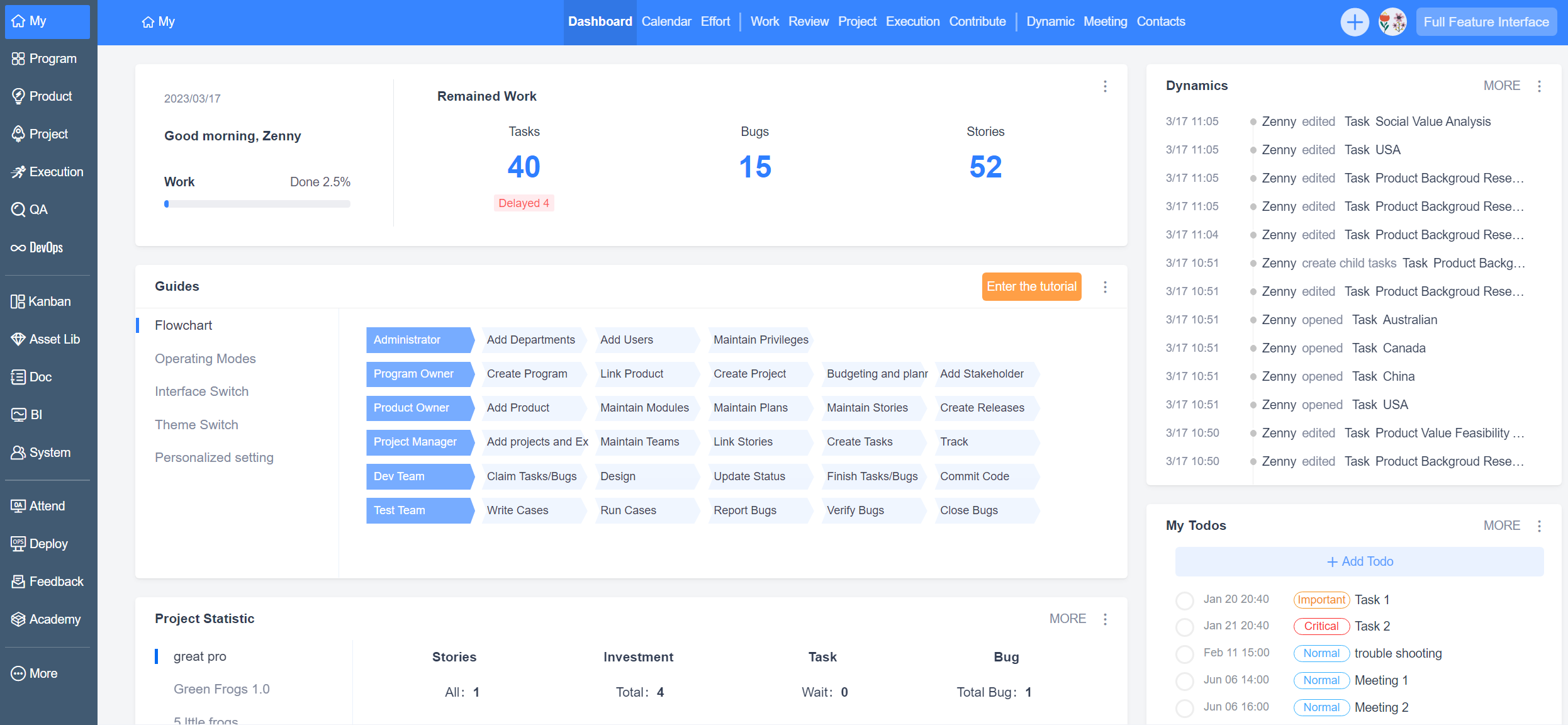 ZenTao screenshot & Video