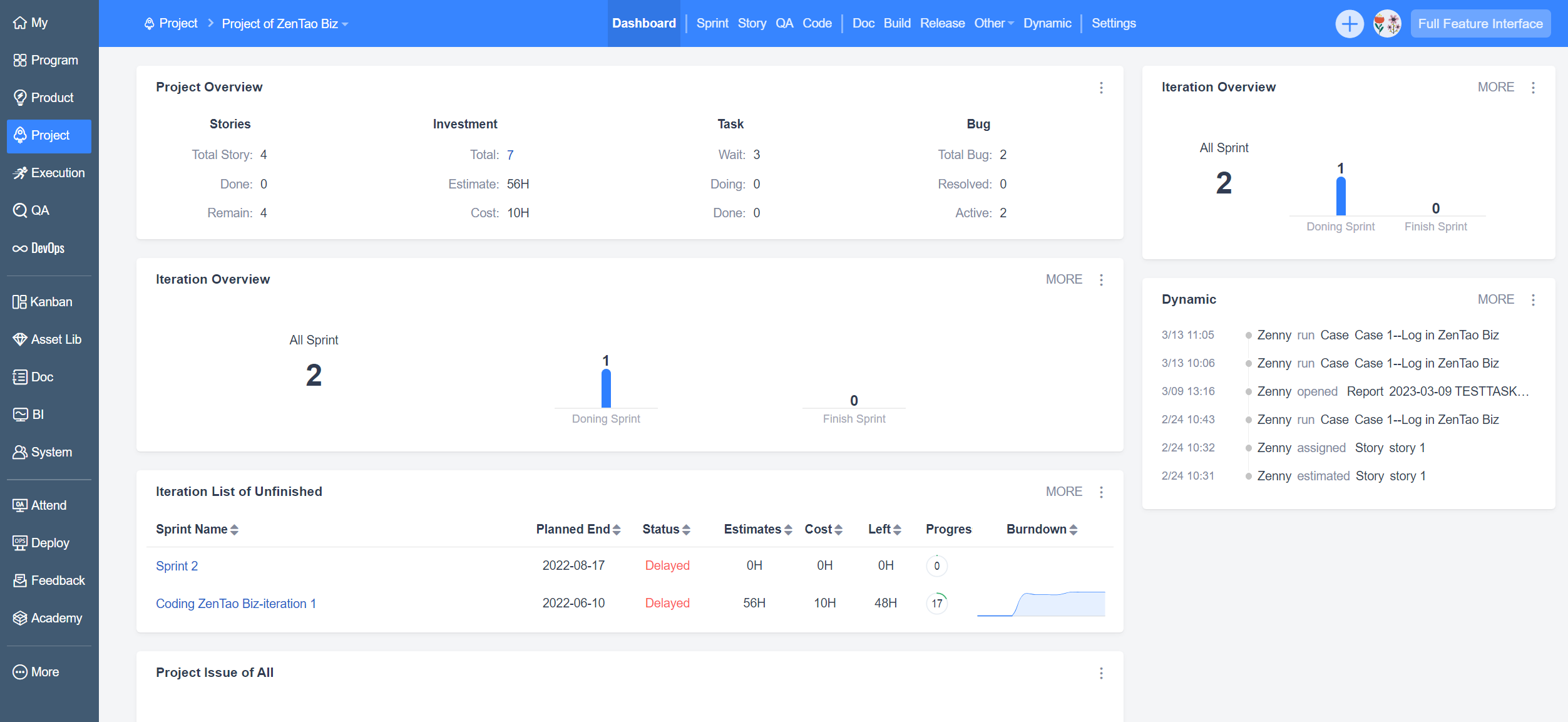 ZenTao screenshot & Video