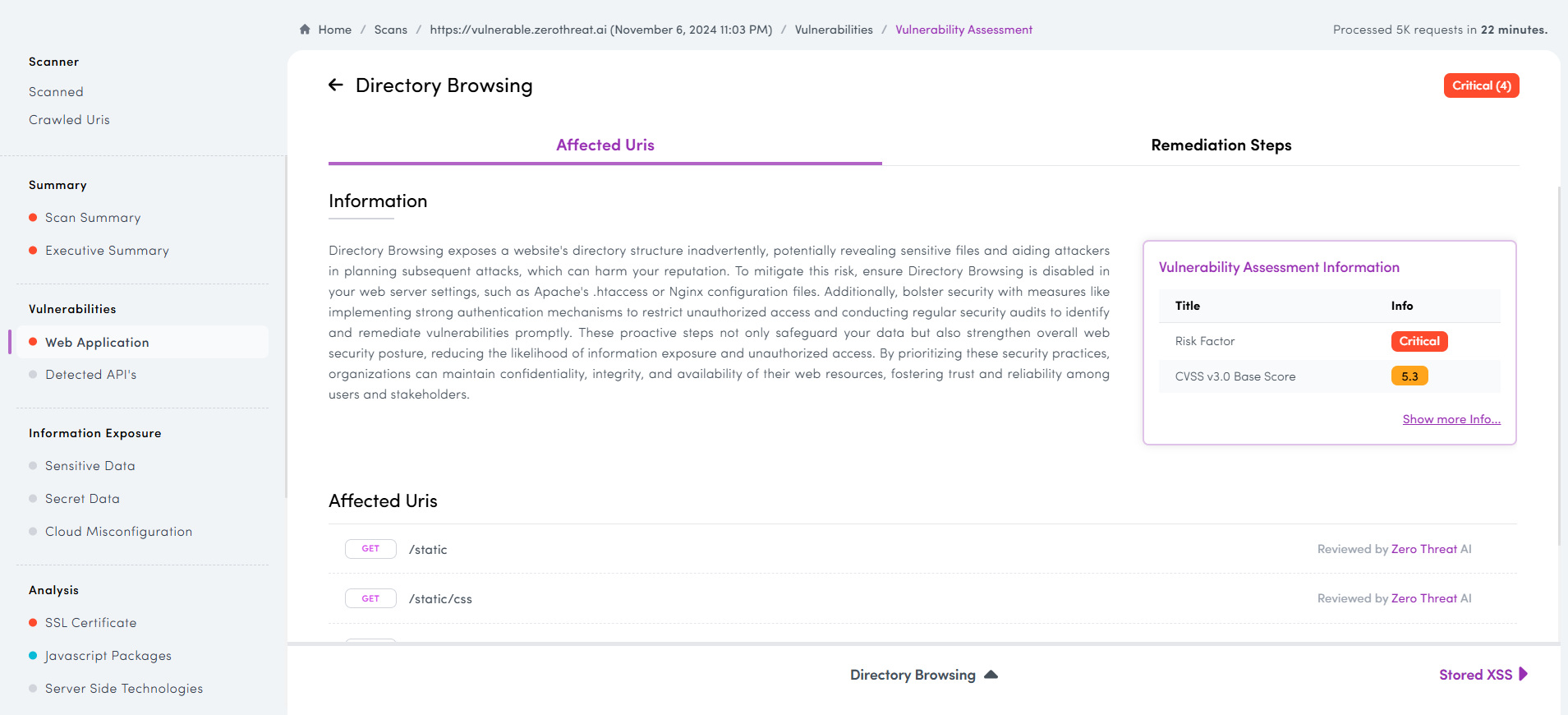 ZeroThreat Screenshot