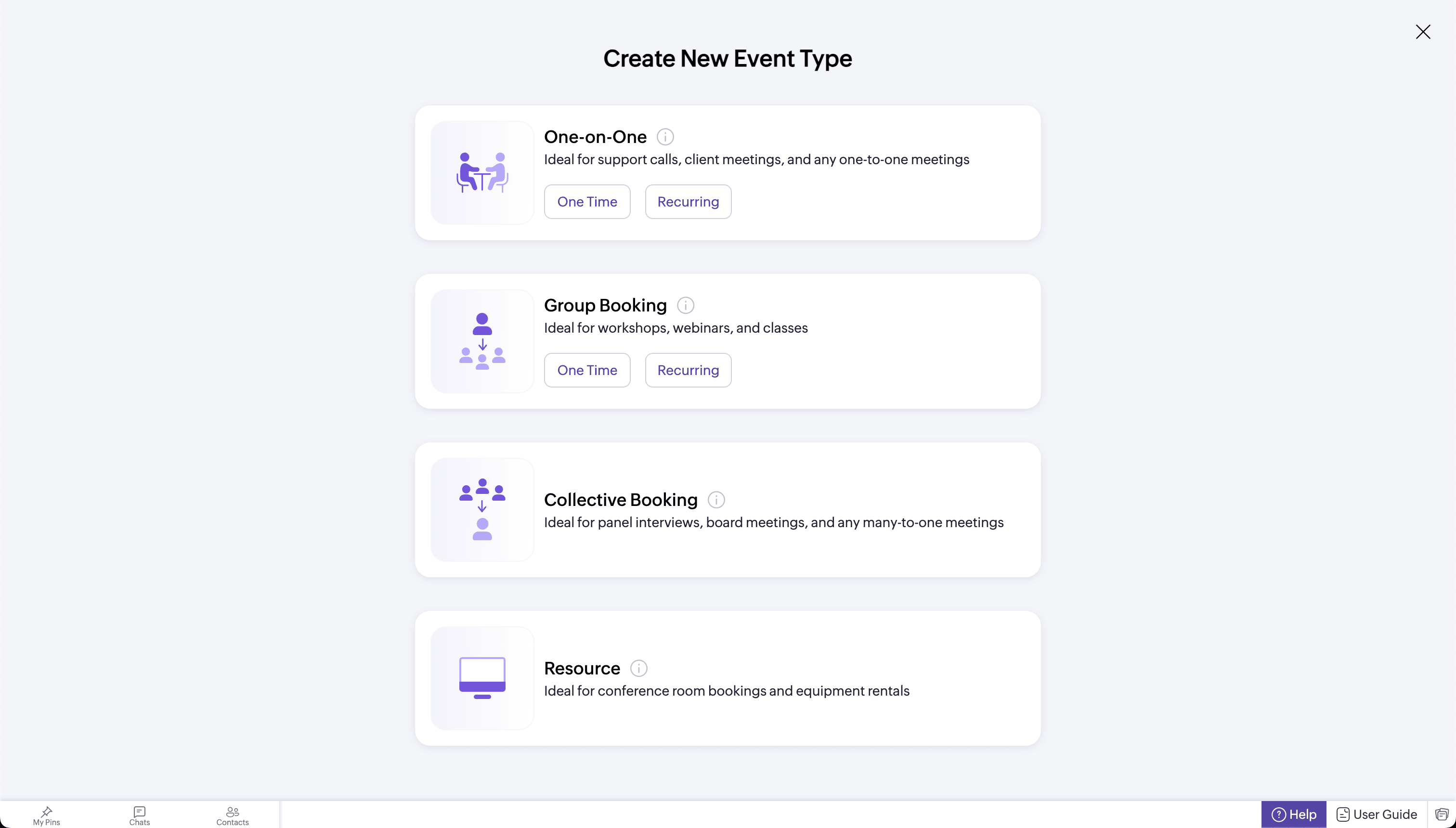 Zoho Bookings Screenshot