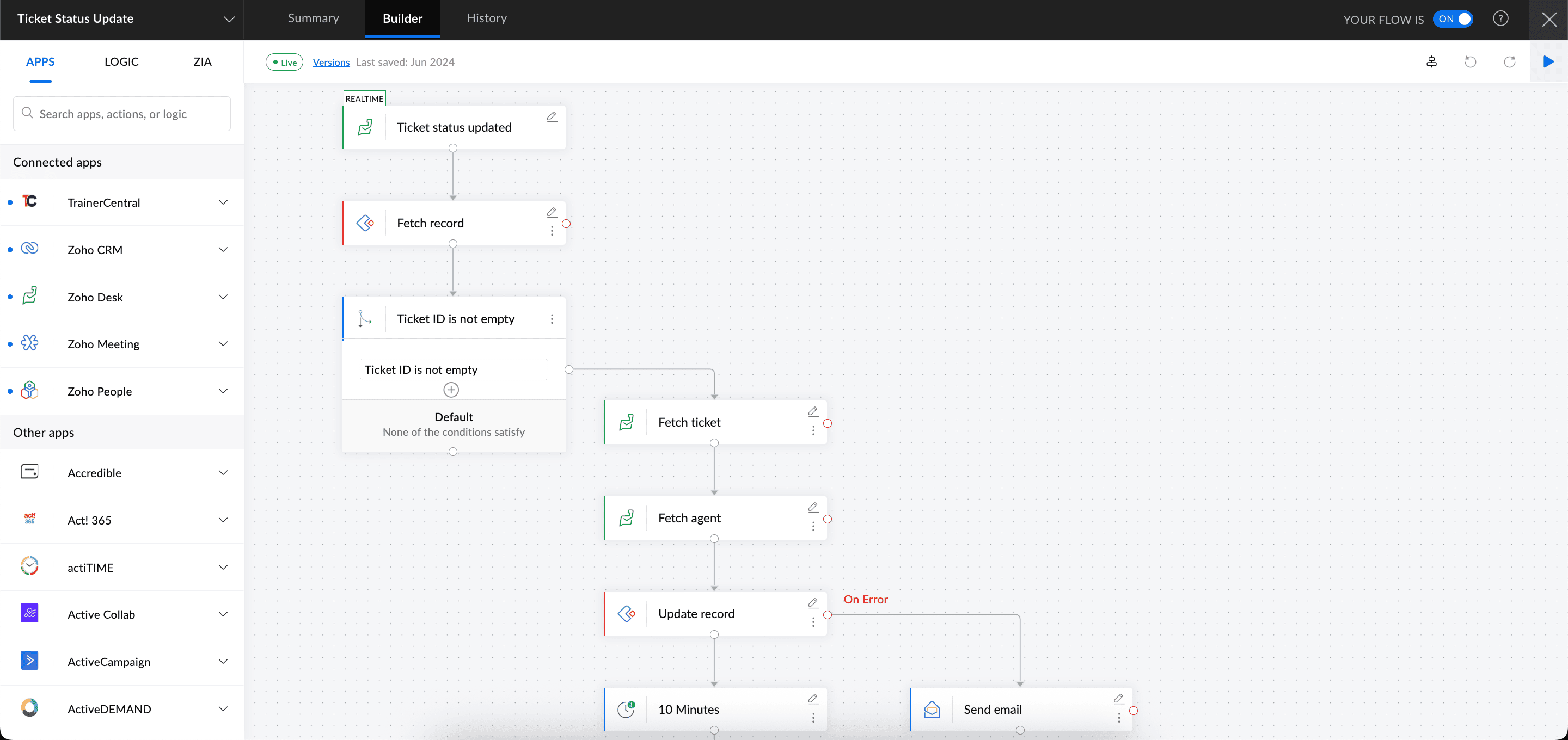 Zoho Flow screenshot & Video