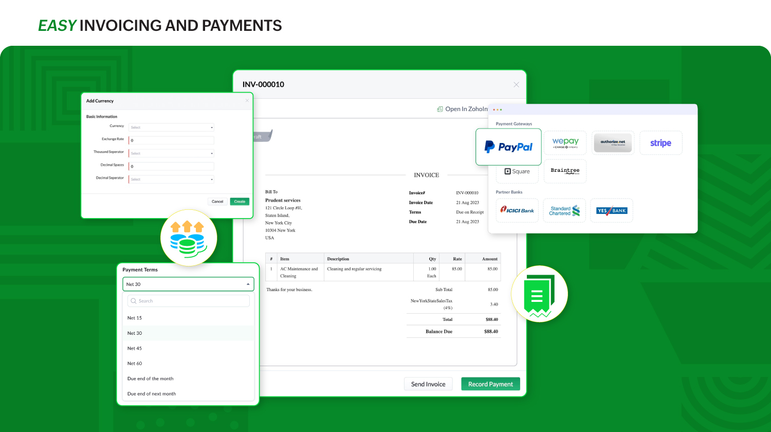 Zoho FSM Screenshot