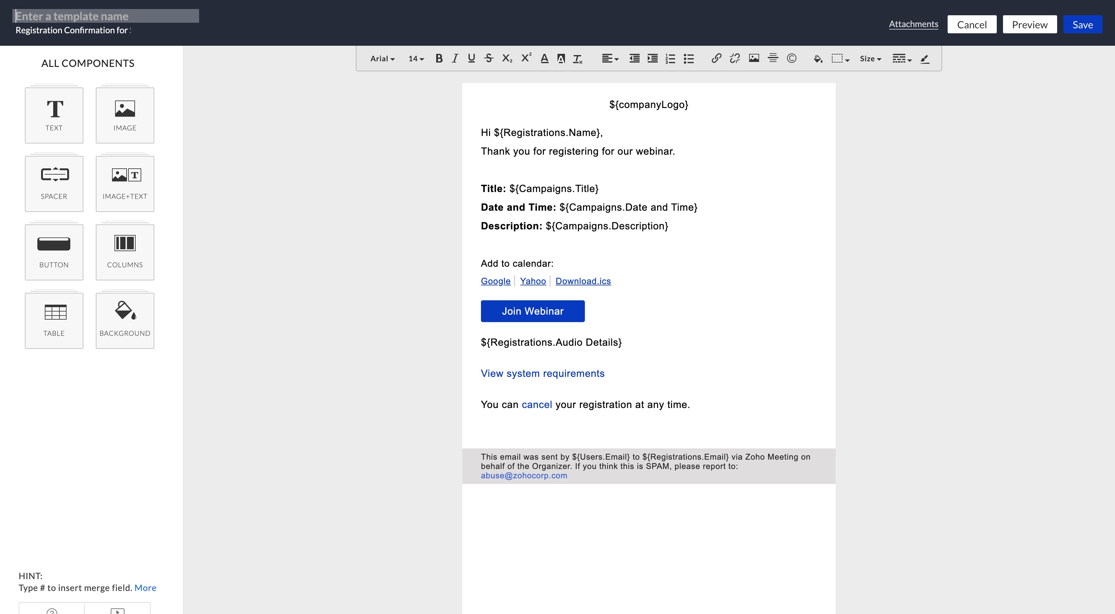 Zoho Meeting screenshot & Video