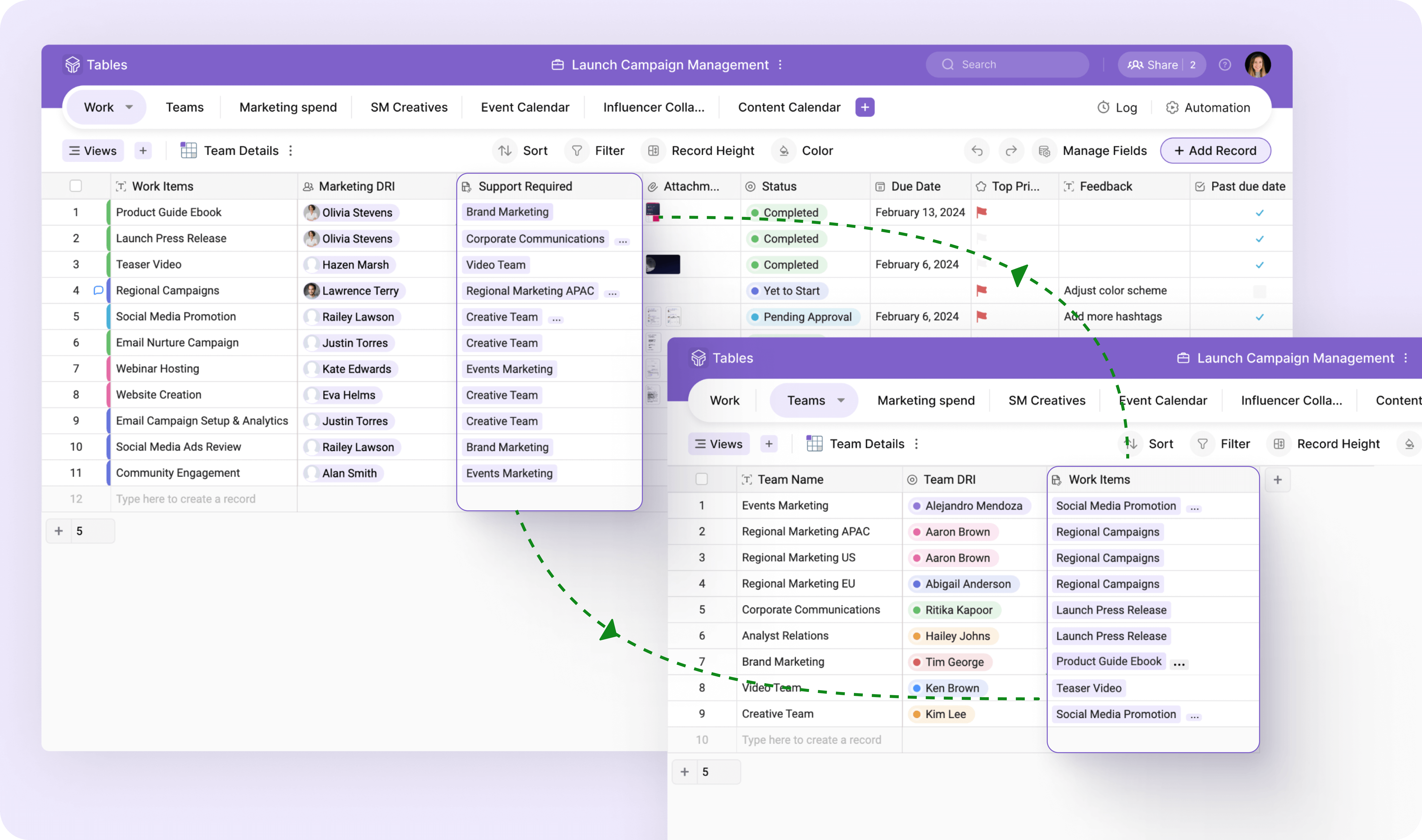 Zoho Tables screenshot & Video