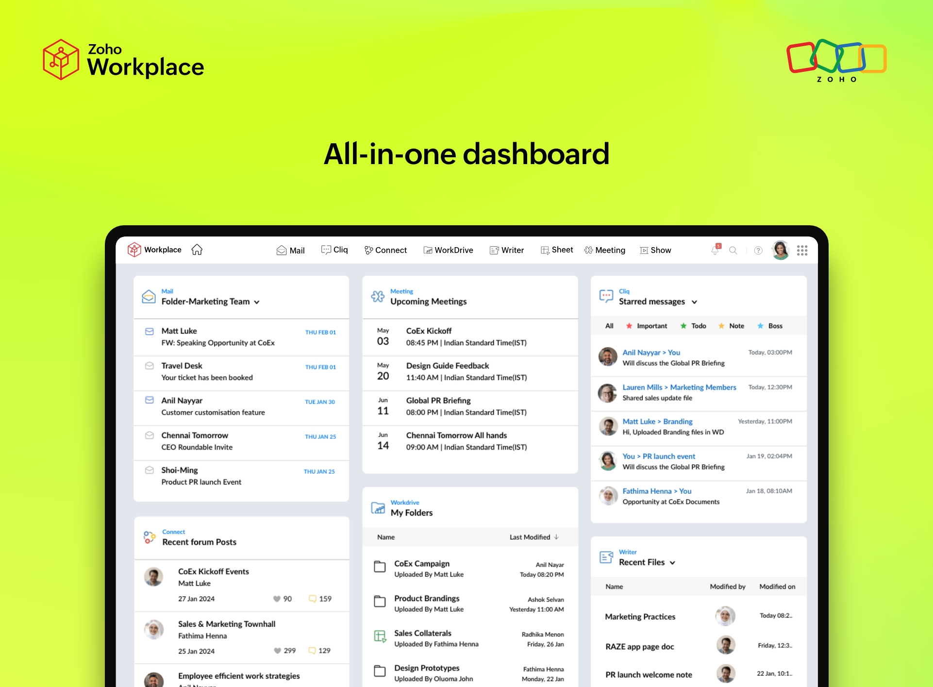 Zoho Workplace Screenshot