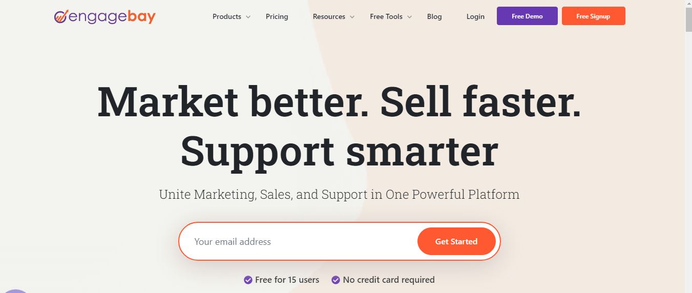 Engagebay Homepage