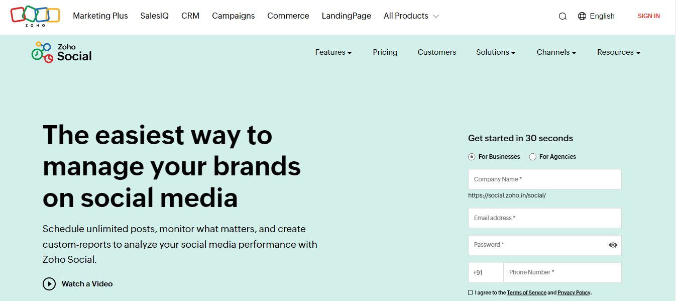 Zoho Social