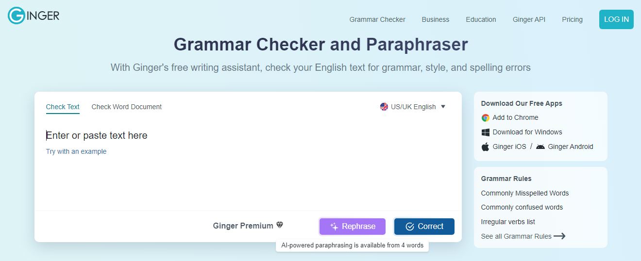 Ginger Grammar