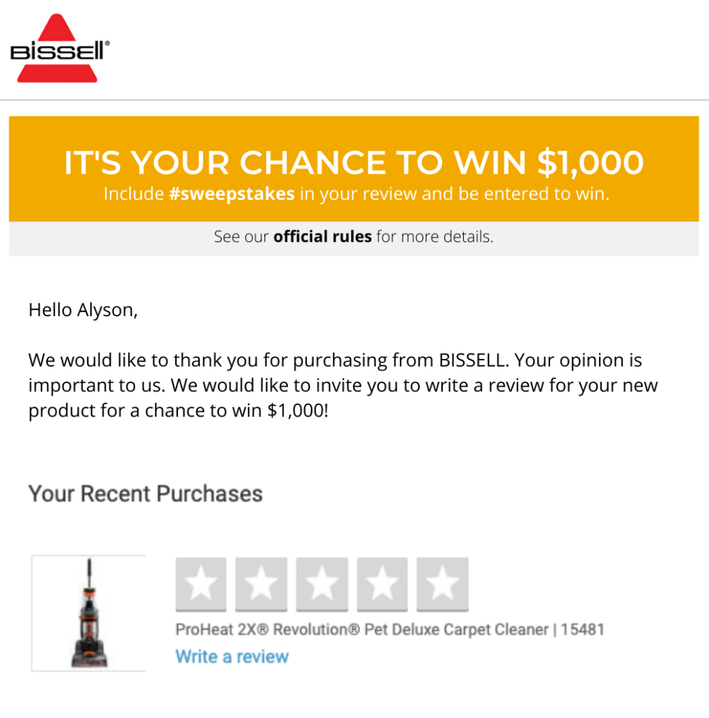 Customer Reward