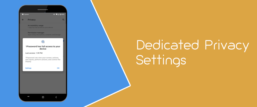 Dedicated Privacy Settings
