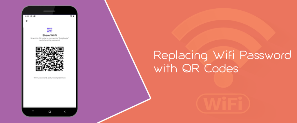 Replacing Wifi Password with QR Codes