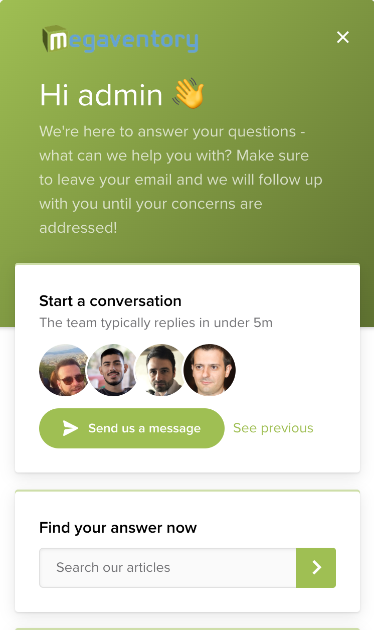 Online Chat Screenshot