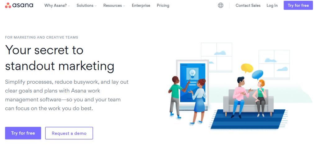 asana Best Marketing Project Management Software